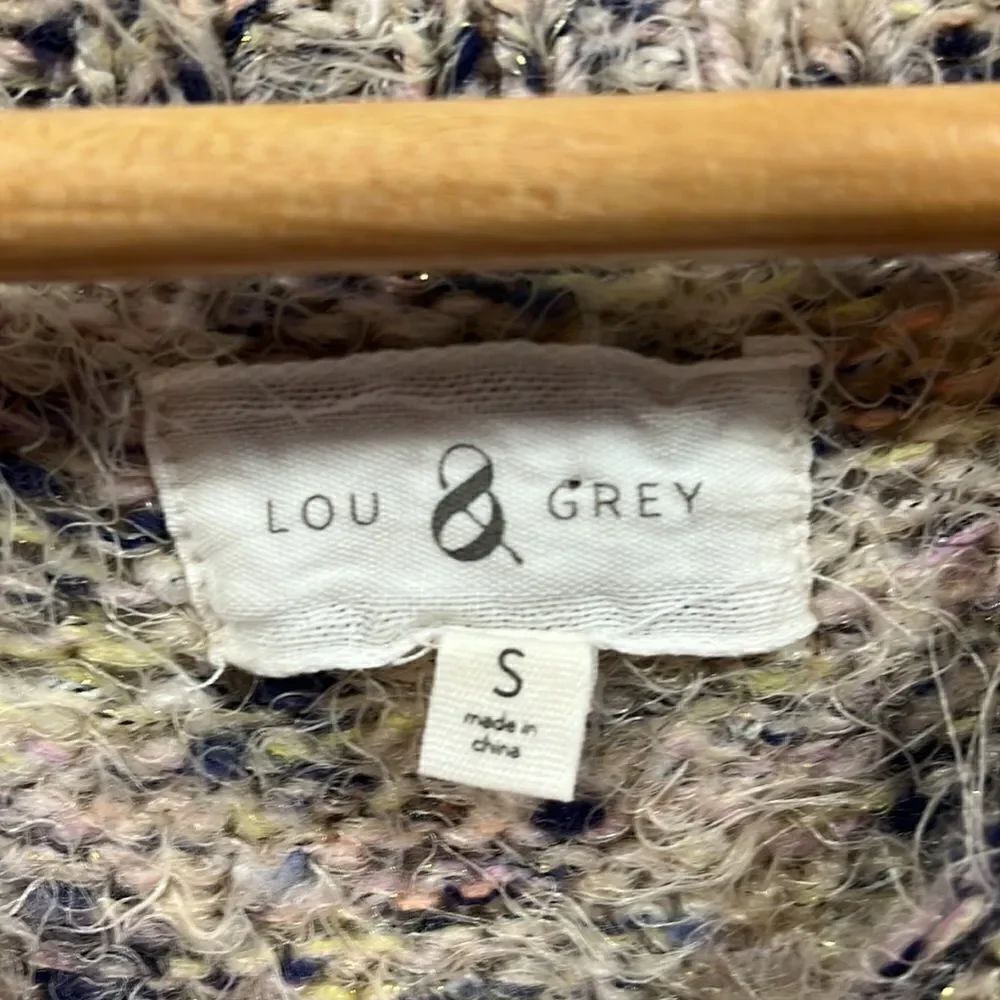 Lou & Grey crewneck multicolor eyelash sweater - Picture 2 of 6